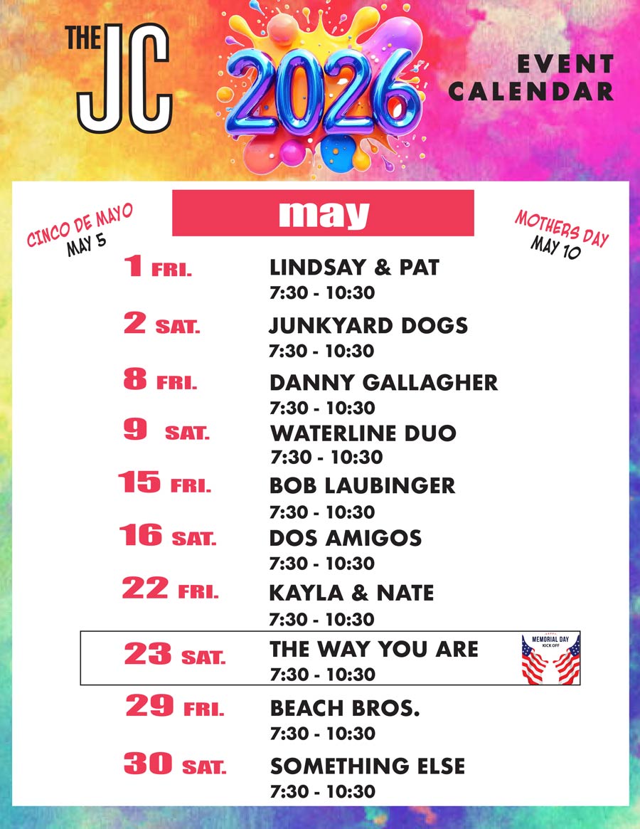 Jockey Club live entertainment May 2026