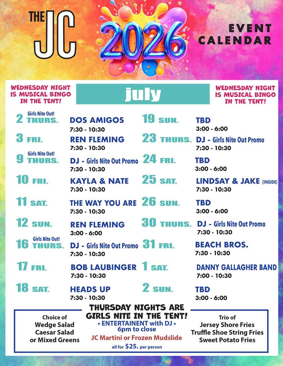 Jockey Club live entertainment and music July 2026